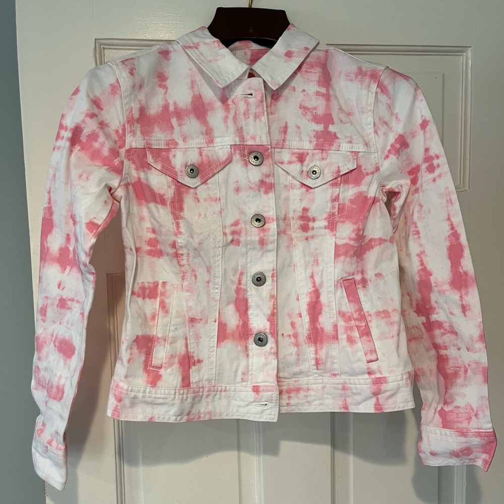 Tie dye denim jacket